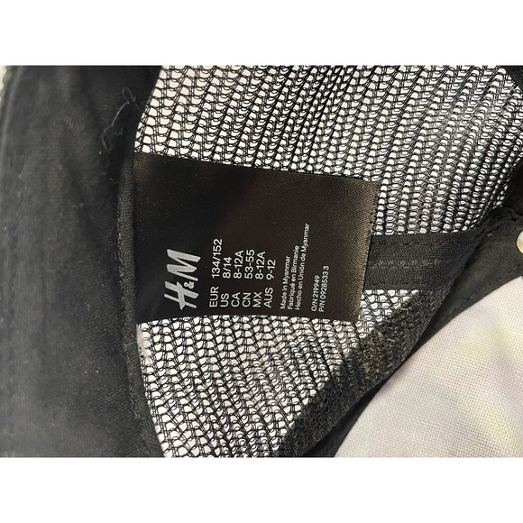 Surfing Skillz Hat H&M Black Trucker Mesh SnapBack Beach Palm Trees Blue Purple - Picture 6 of 10